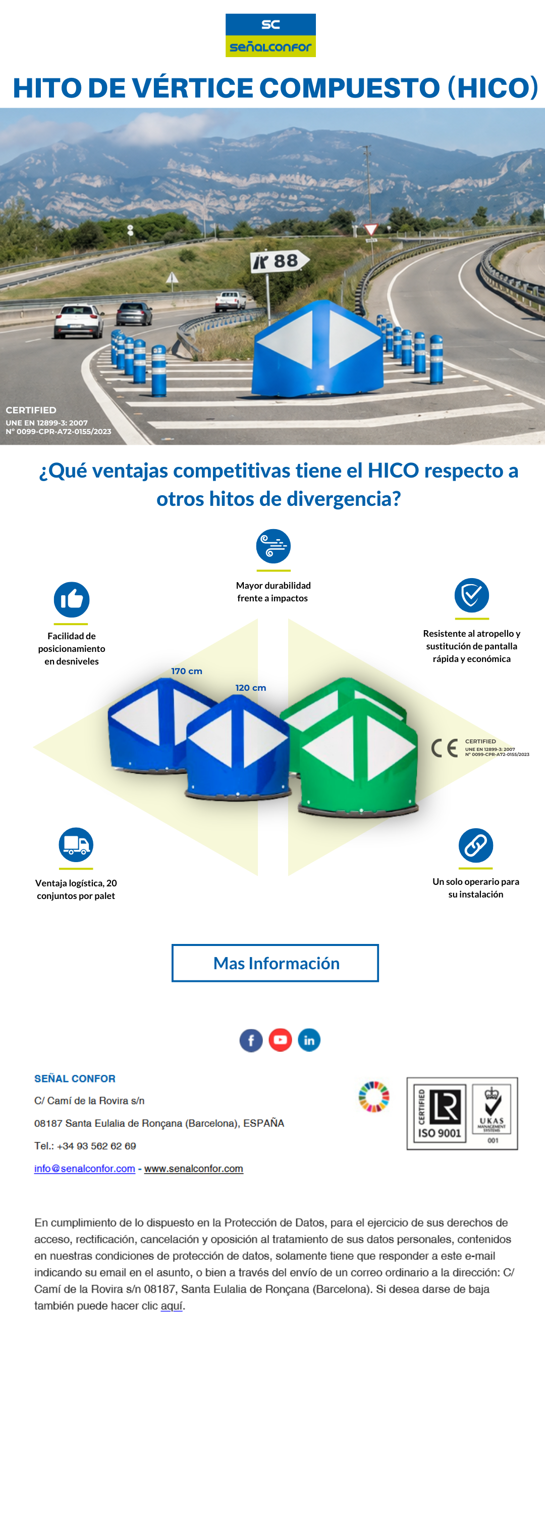 SENALCONFOR.COM - HITO DE VÉRTICE COMPUESTO